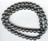16 inch strand of 8mm Round Hematite Beads